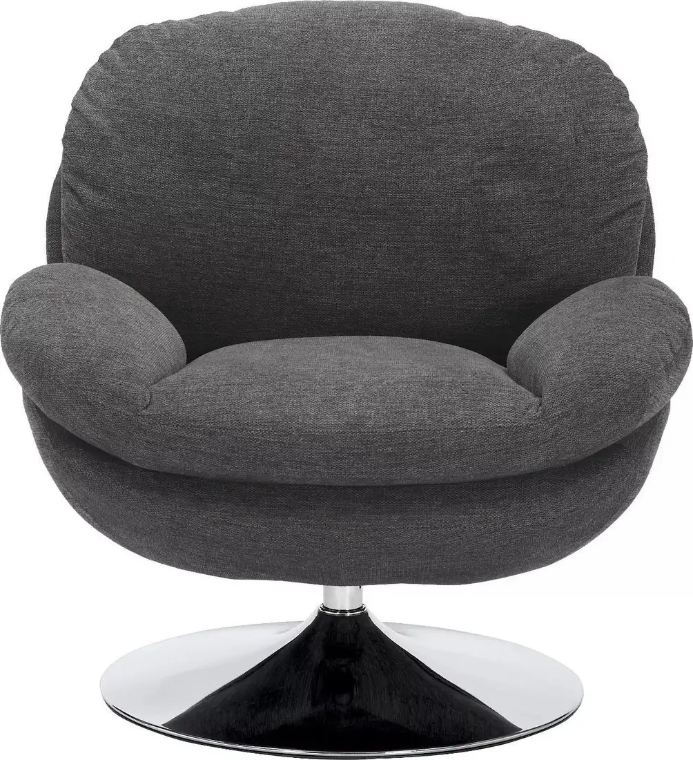 Интерьерное кресло Signal Brigitte Brego 07 (темно-серый/хром) – фото товара