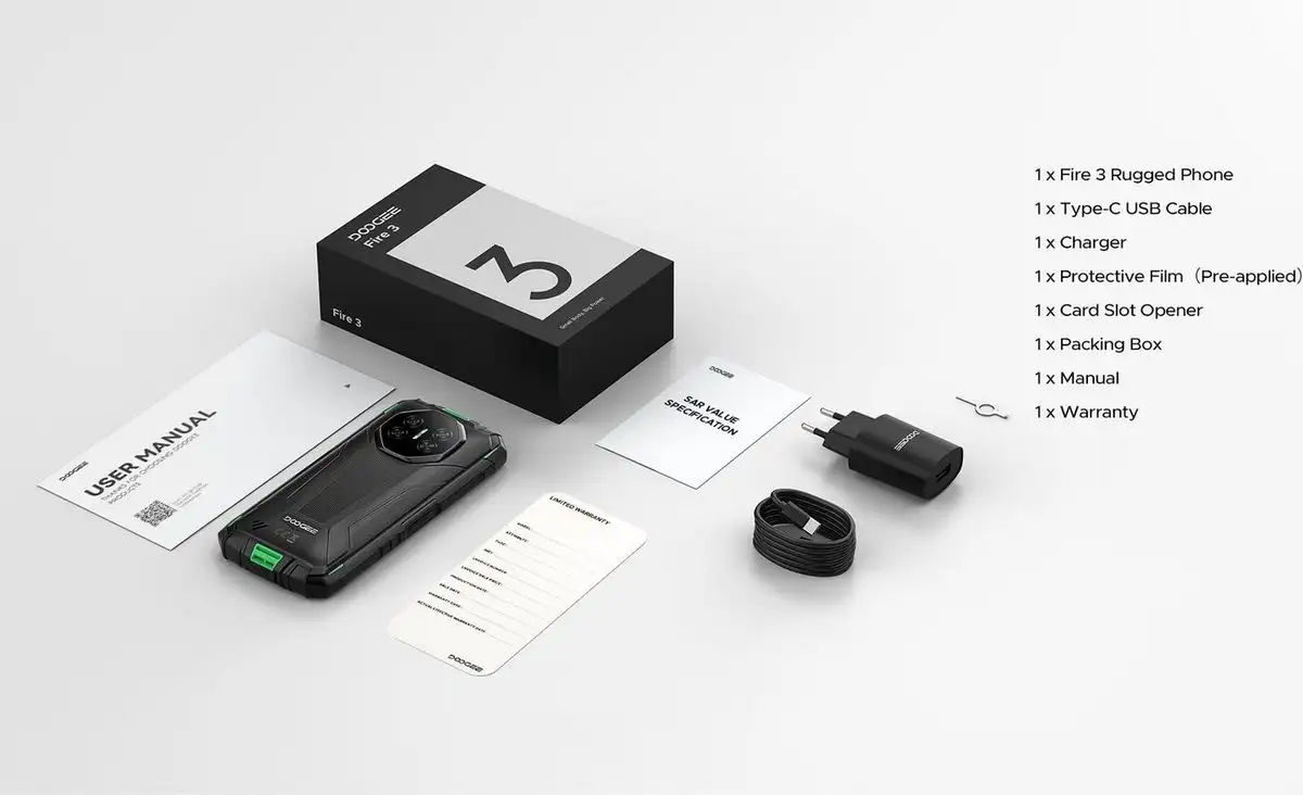 Телефон Doogee Fire 3 3GB/64GB (серый) – фото товара