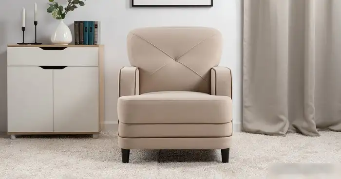 Интерьерное кресло Нижегородмебель Черри Н ТК 284 (светло-бежевый) – фото товара