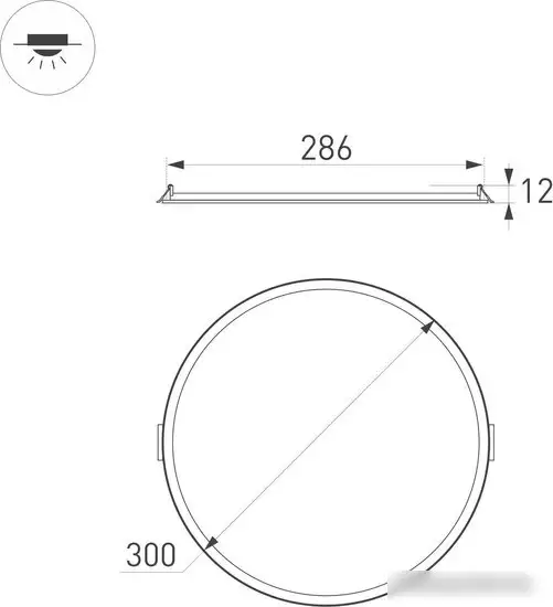 Точечный светильник Arlight DL-EDGE-R300-24W Warm3000 036068 – фото товара