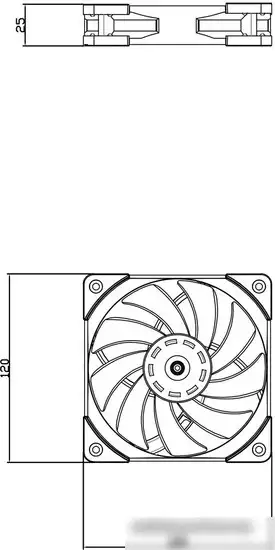 Вентилятор для корпуса Thermalright TL-C12-W – фото товара