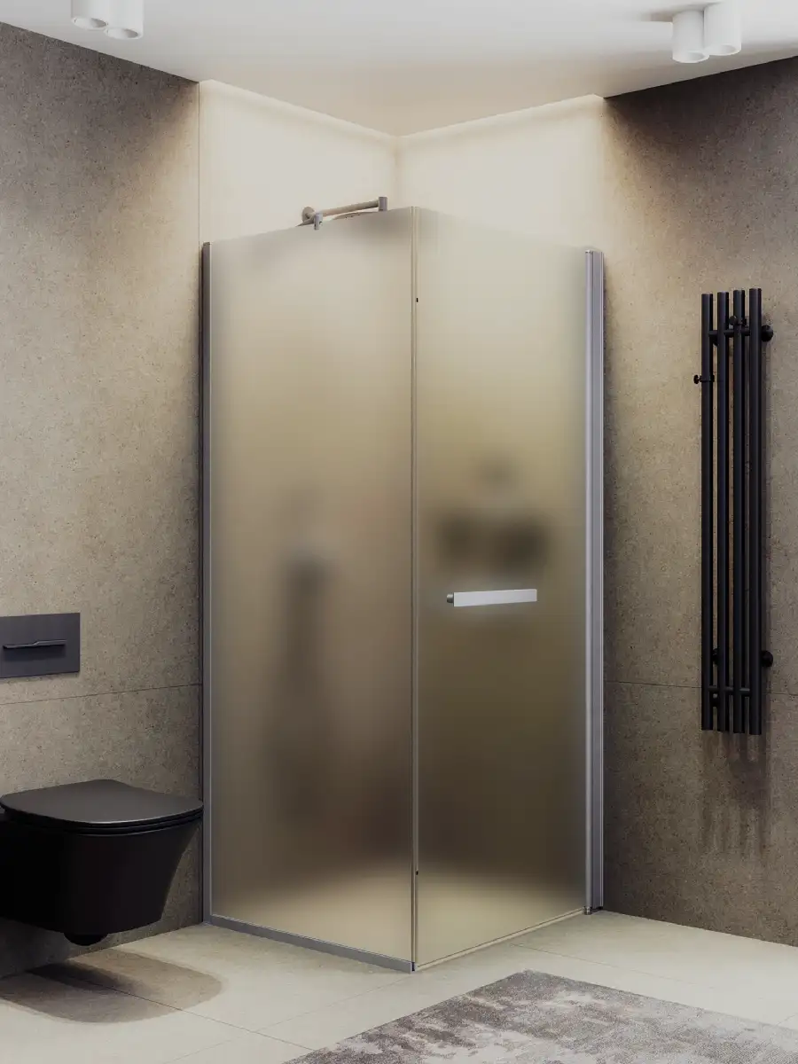 Душевой уголок MaybahGlass MGY-1350-5 (сатин стекло/хром матовый) - фото товара