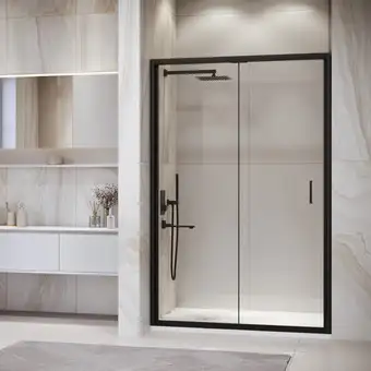 Душевая дверь RGW PA-21B 06082112-14 120 (черный/прозрачное стекло) - изображение в каталоге