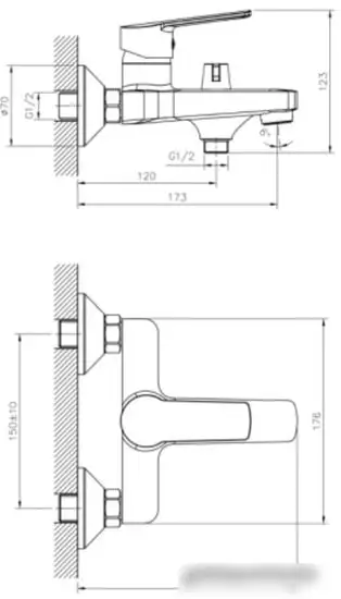 Смеситель Decoroom DR22036 - фото товара