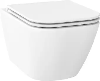 Унитаз подвесной Wellsee Pure BY Wellsee RimFree 182603001 (чаша, пневмокрышка, матовый белый) - изображение в каталоге