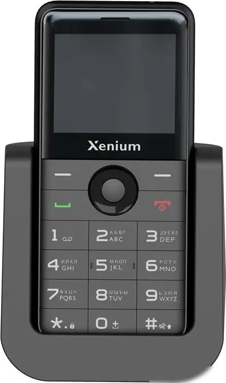 Кнопочный телефон Xenium X700 (черный) – фото товара