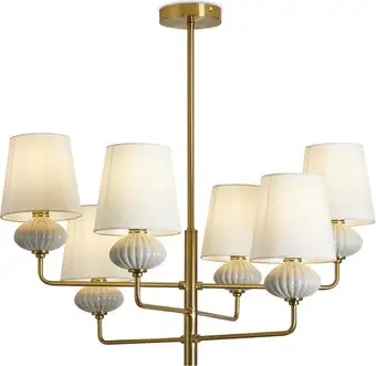 Подвесная люстра Freya Ceramics FR2029PL-06BS – изображение в каталоге