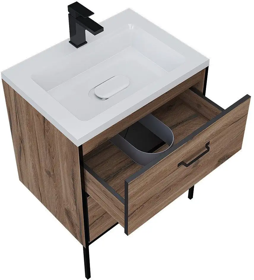 Grossman Тумба под умывальник Неро 70 107004 (альпийский дуб) – фото товара