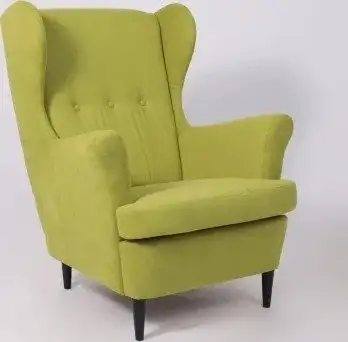 Интерьерное кресло Делком40 Prince (Green зеленый/черные опоры) – фото товара