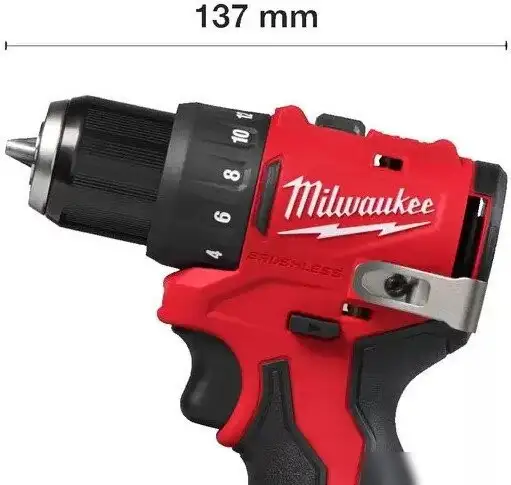 Дрель-шуруповерт Milwaukee M12 BLDDRC-402C 4933499688 (с 2-мя АКБ, кейс) – фото товара