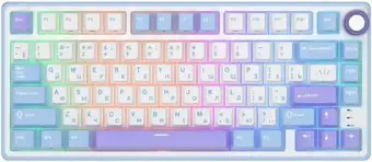 Клавиатура Royal Kludge R75 RGB Taro Milk (RK Silver) – изображение в каталоге