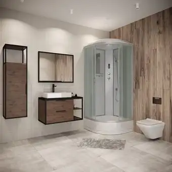 Душевая кабина Niagara NG-3301-14P 90x90x215 (матовое стекло) - изображение в каталоге