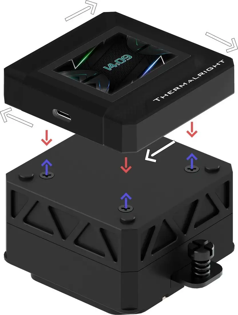 Система жидкостного охлаждения для процессора Thermalright Frozen Warframe 360 SE ARGB (черный) – фото товара