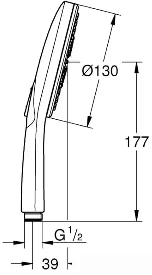 Душевая лейка Grohe Rainshower SmartActive 130 26544LS0 - фото товара