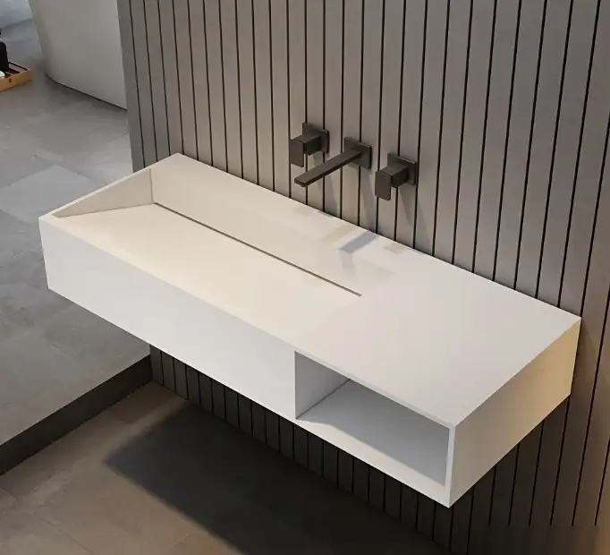 Abber Тумба с умывальником Stein AS2640-1.2 R (подвесной, белый матовый) – фото товара