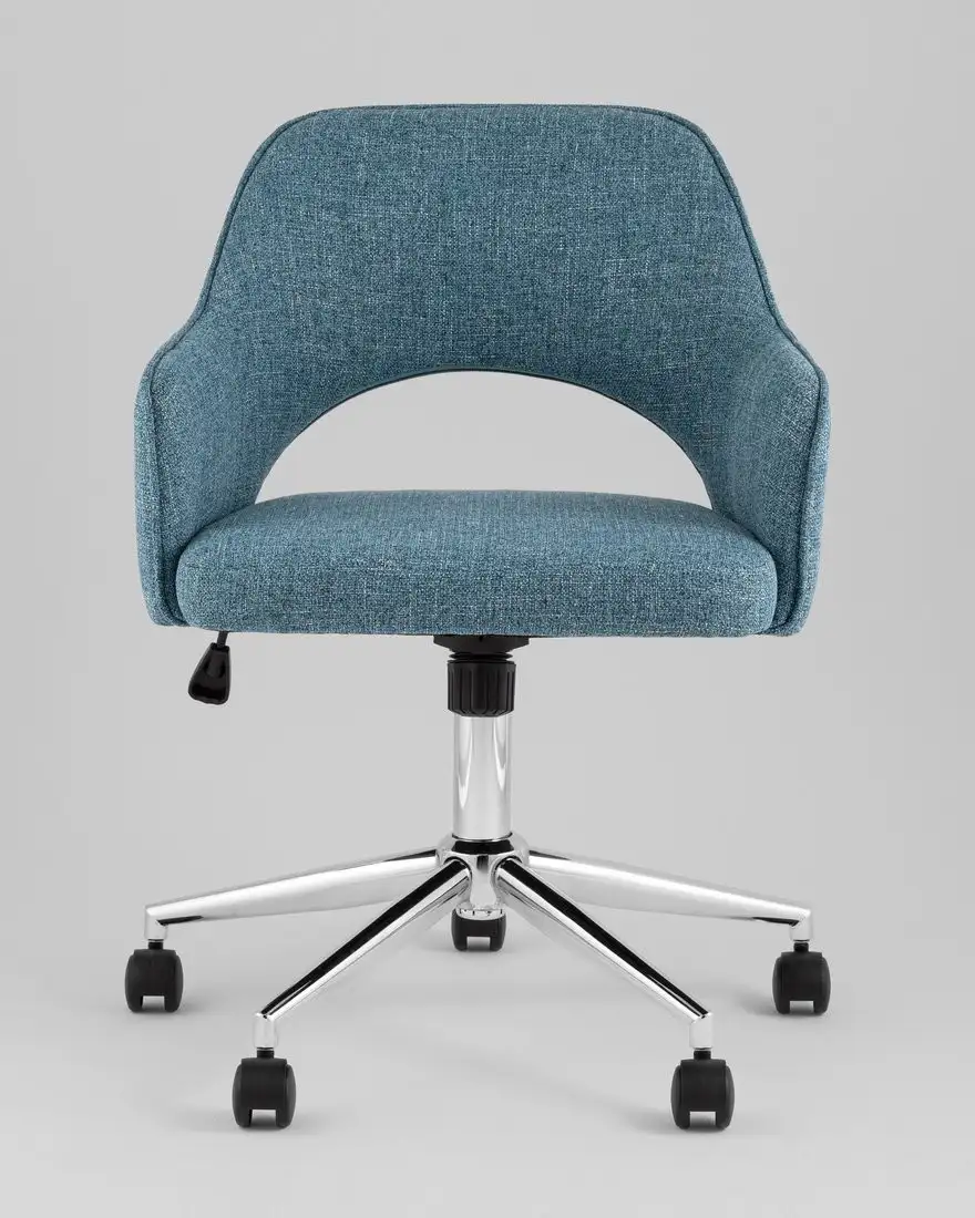 Офисное кресло Stool Group Кларк Clarkson Tweed Blue (рогожка, синий) – фото товара