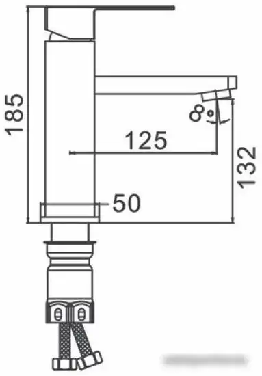 Смеситель Ekko E1082-22 (серый) - фото товара