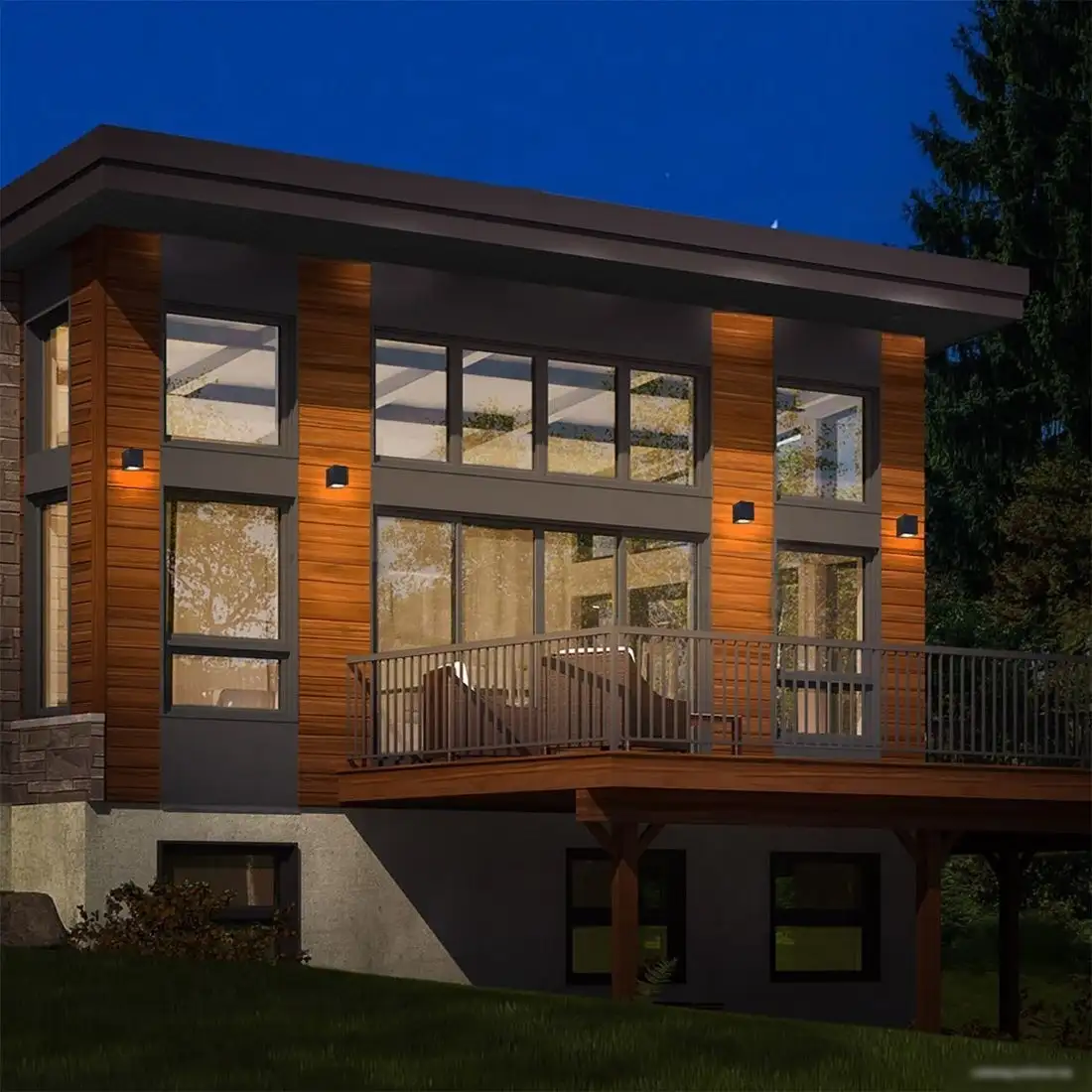 Уличный настенный светильник ESCADA 30007W/01 (черный) – фото товара