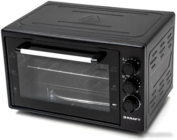 Мини-печь Kraft KF-MO3800BL (черный) - фото товара