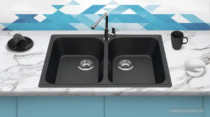 Кухонная мойка Berge BR-7322 (черный) - фото товара