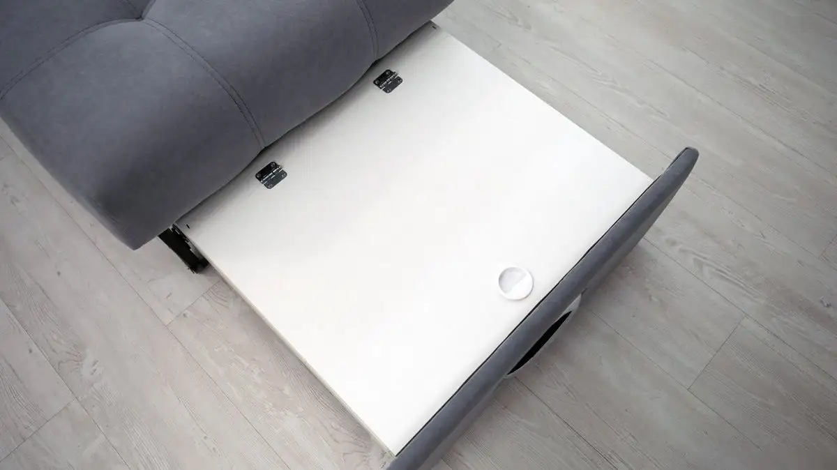 Кресло-кровать Сириус Лидер-13 НПБ 135x110 (Eva 09 велюр светло-серый) – фото товара