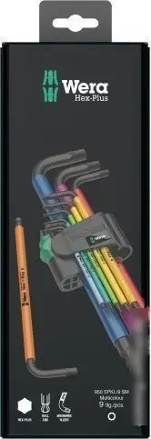 Набор ключей Wera 950/9 Hex-Plus Multicolour 1 9-pcs 073593 (9 предметов) – фото товара