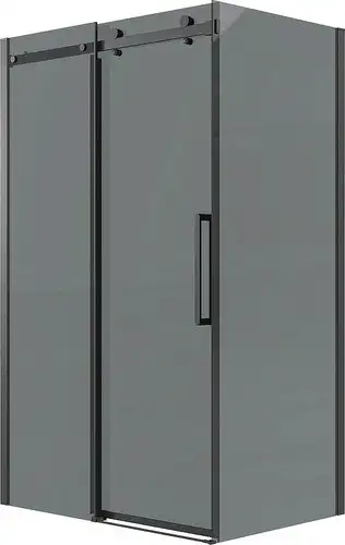 Душевой уголок Grossman Classic 100x80x195 120.K33.04.1080.21.10 (черный матовый/тонированно стекло) - изображение в каталоге