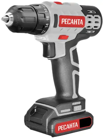 Дрель-шуруповерт Ресанта ДА-50Л2-18А (с 2-мя АКБ, кейс)