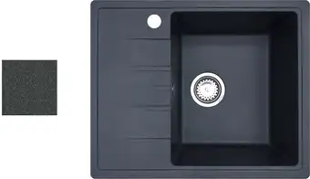 Кухонная мойка БелЭворс Mila R (антрацит, без сифона) - изображение в каталоге