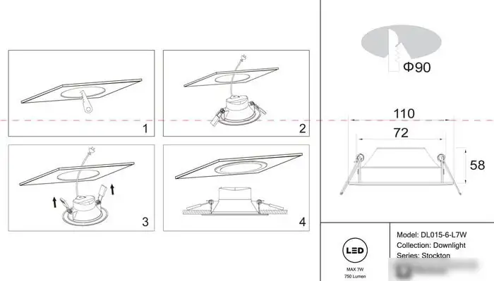 Точечный светильник Maytoni Stockton DL015-6-L7W – фото товара
