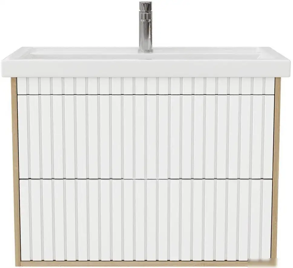 Onika Тумба под умывальник Дайлер 80 108061 (белый/дуб сонома) – фото товара