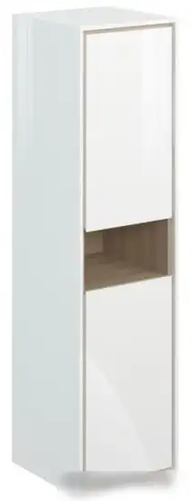 Мебель для ванных комнат Cersanit Шкаф-полупенал Louna SP-SL-LOU/Wh – фото товара