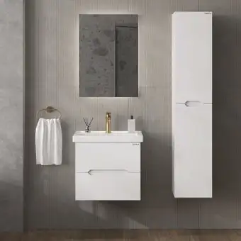 Onika Шкаф-пенал для ванной Айленд 30 403086 (белый) – изображение в каталоге
