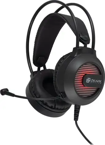 Наушники Oklick HS-L300G (черный) – изображение в каталоге