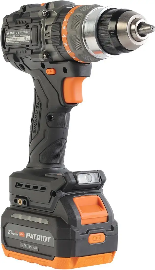 Ударная дрель-шуруповерт Patriot BR 224 UES-H 180301524 (с 2-мя АКБ, кейс) – фото товара