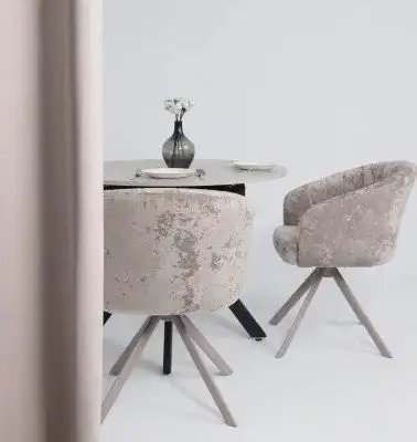 Стул с подлокотниками Мамадома Shelly-R 360 (m04 Grey Beige Lux/капучино) – фото товара