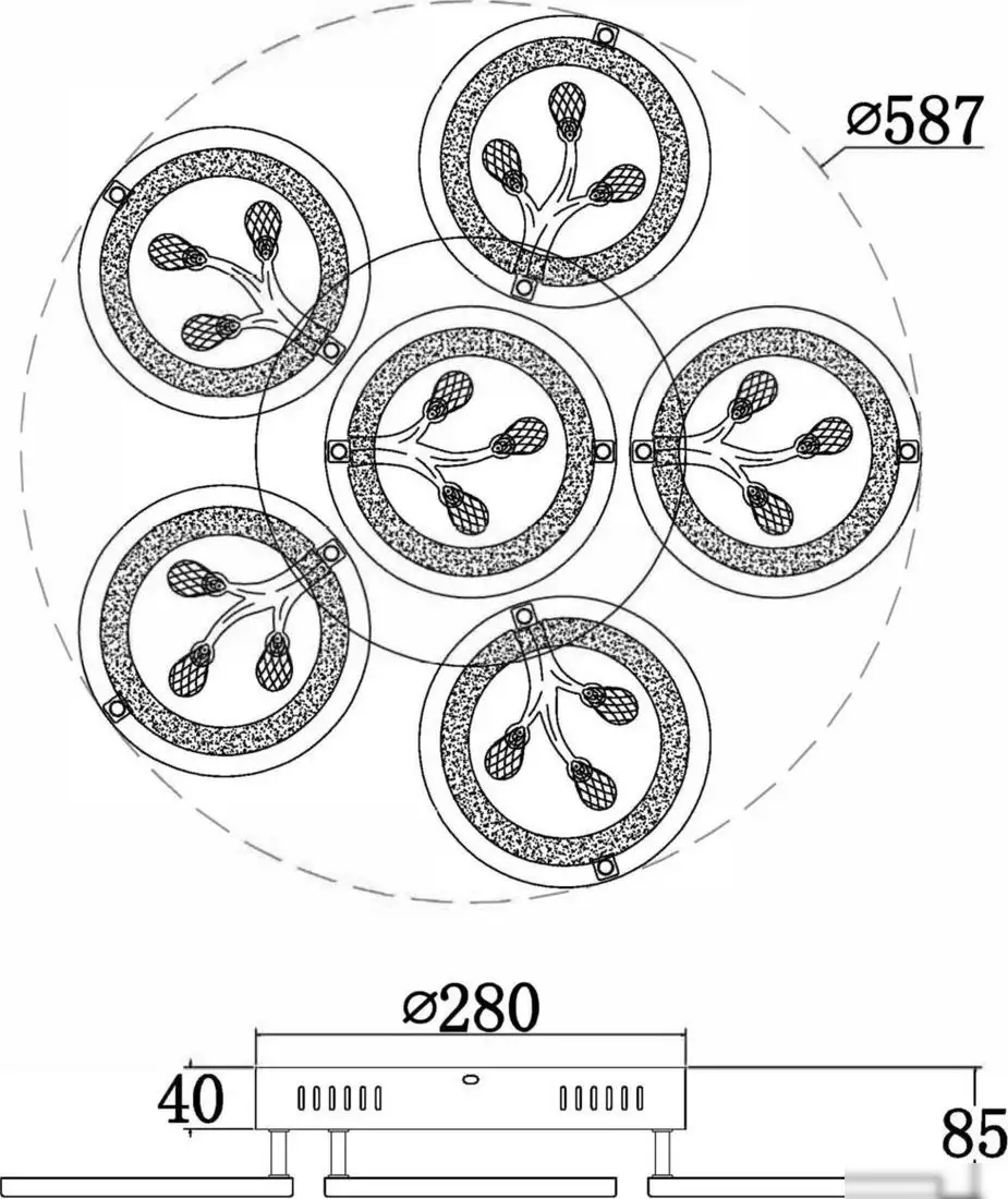 Припотолочная люстра Freya FR10017CL-L92W – фото товара