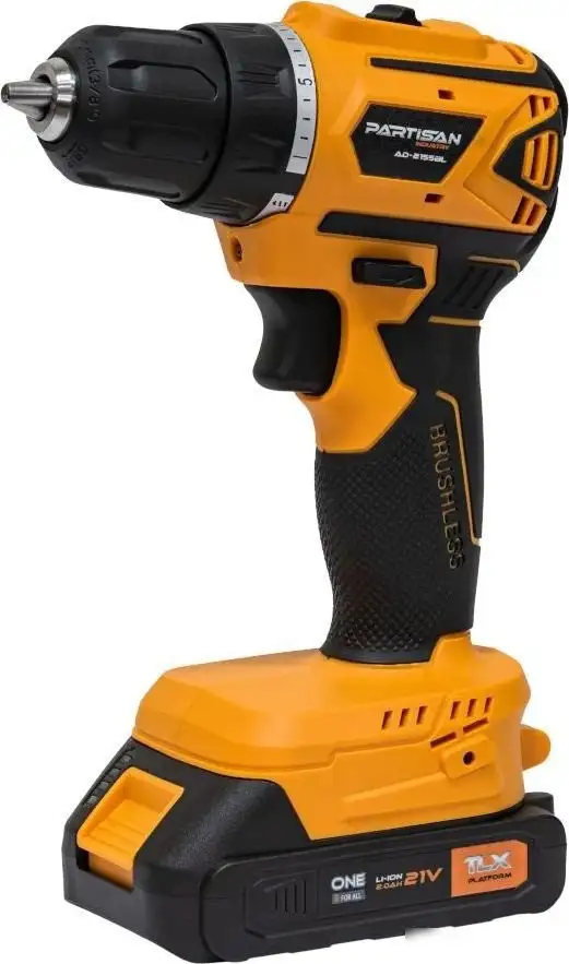 Дрель-шуруповерт Partisan AD-2155BL (с 2-мя АКБ, кейс) – фото товара