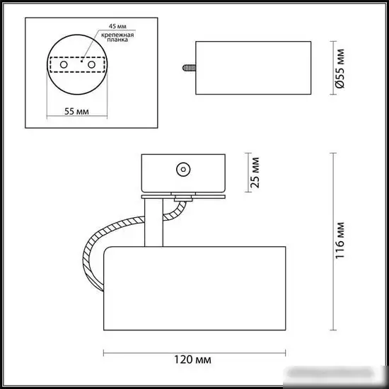 Спот Odeon Light Corse 3873/1C – фото товара