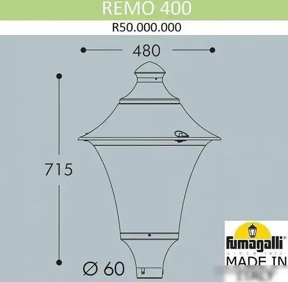 Городской фонарь Fumagalli Remo FU_R50.000.000.LXD6L – фото товара