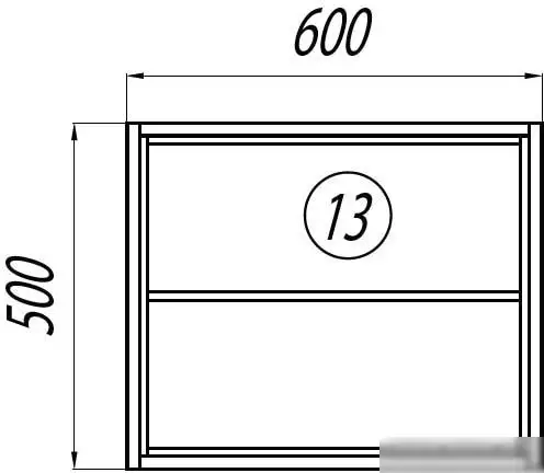 Акватон Тумба под умывальник Брук 60 1A201301BCDL0 (дуб латте) – фото товара