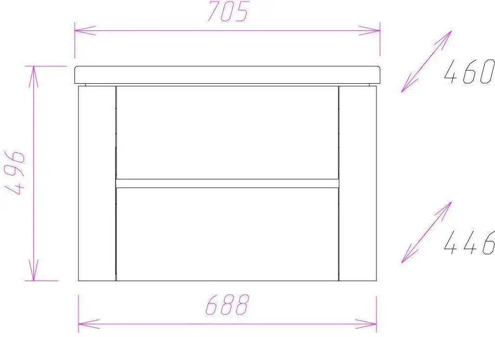 Onika Тумба под умывальник Стоун 70.13 (107066) – фото товара