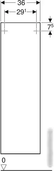 Geberit Шкаф-пенал Smyle Square 36 500.361.JR.1 (темный орех) – фото товара