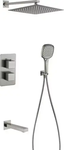 Душевая система Grocenberg GB5050 с термостатом (никель) - изображение в каталоге