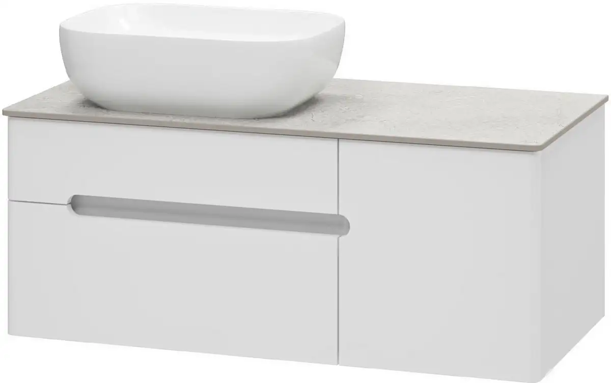 Misty Тумба под умывальник Роял 100 П-Роя-01100-011П2Я (подвесная, белый) – фото товара