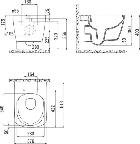 Унитаз Deante Anemon CDZ 6ZPW - фото товара