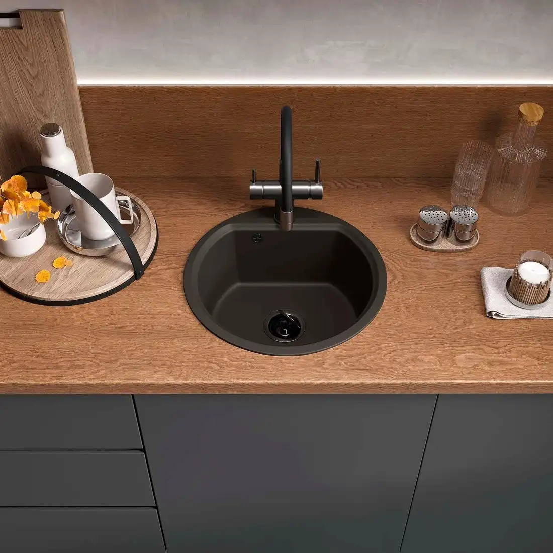 Кухонная мойка Reflexion Start RX0844BL - фото товара