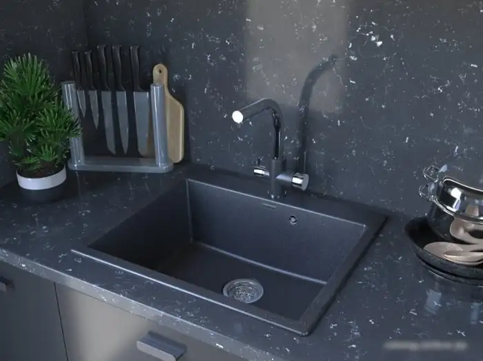 Кухонная мойка Paulmark Kante PM106052-DG - фото товара