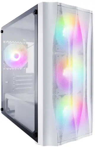 Корпус 1stPlayer Firebase X3-M-WH-4F1-W