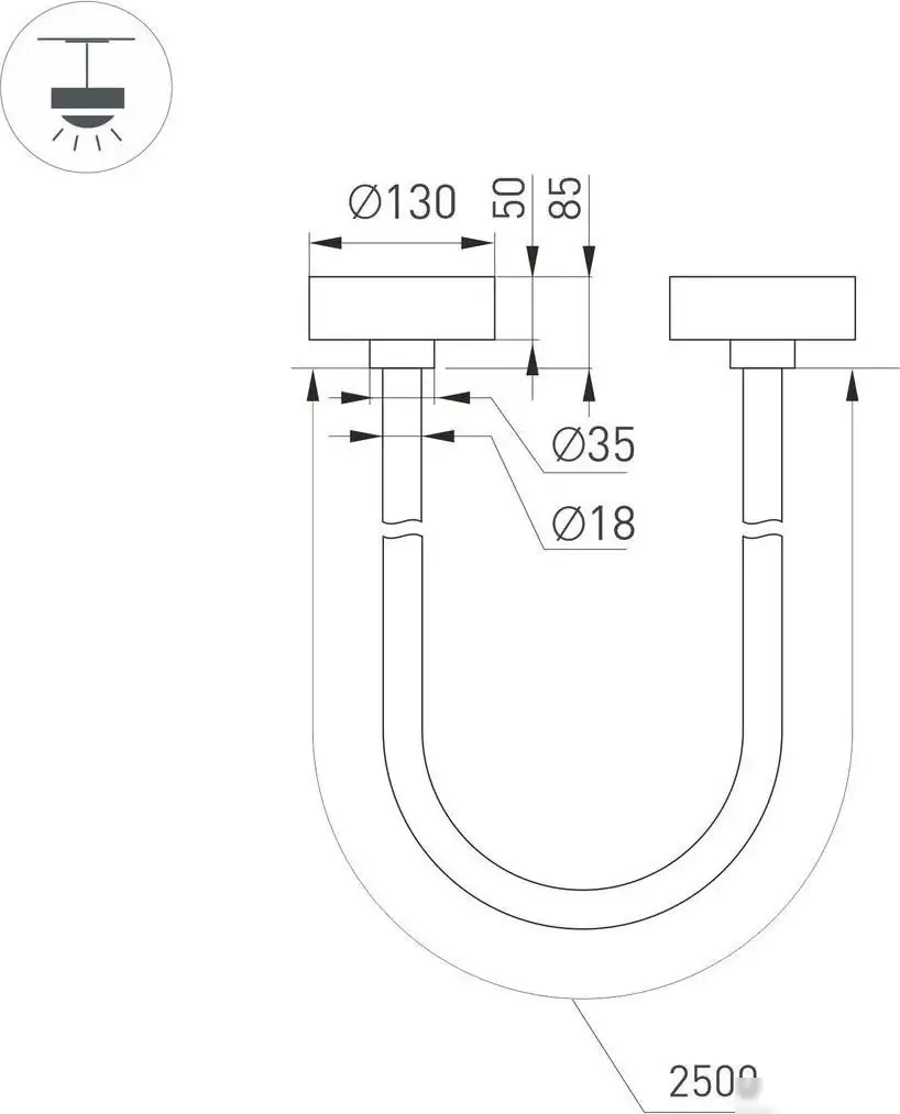 Подвесная люстра Arlight SP-Tropic-Surface-R18-L2500-36W Day4000 043395 – фото товара
